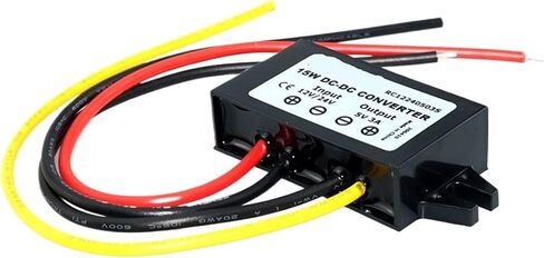 1PCS 12V 24V إلى 5V 3A 15W وحدة محول المنظم لتوريد الطاقة لشاحن السيارة Type-C Micro Output (USB واحد مع EAR_5V 3A) in Saudi Arabia