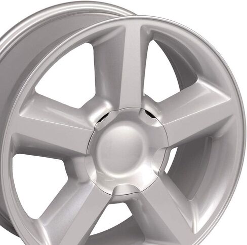 OE Wheels CV83 20 Inch Rim Fits Tahoe Style 6x139.7 20x8.5 Gloss Silver - Hollander 5308 (1) in Saudi Arabia