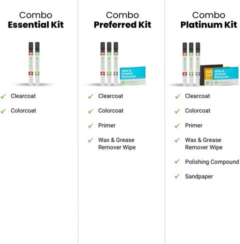TouchUpDirect 1D/UD Clear White Compatible With Kia Exact Match Touch Up Paint Aerosol - Essential Package in Saudi Arabia