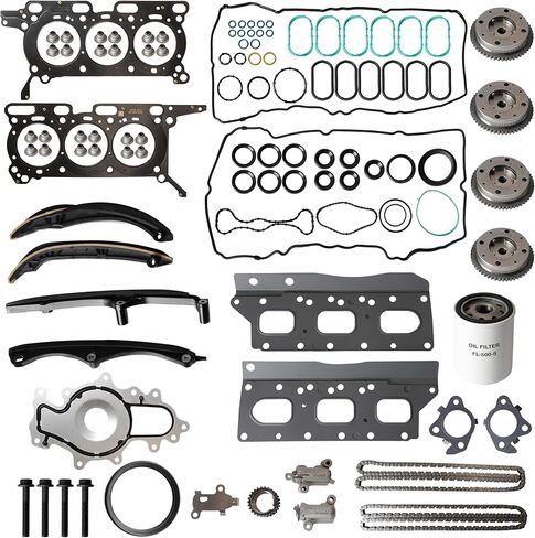 Timing Chain Kit & Head Gasket Set & VVT Gear, 3.5L V6 for Ford F150 Ecoboost 2017-2023, for Ford Expedition 2018-2024, for Lincoln Navigator 2018-2024, HL3Z-6268-A ML3Z-6256-A ML3Z-6C525-A in Saudi Arabia