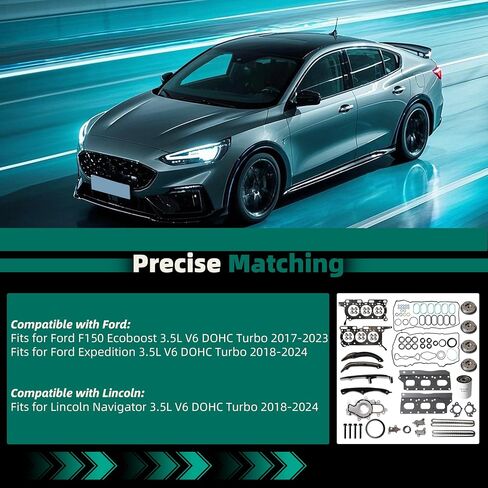 Timing Chain Kit & Head Gasket Set & VVT Gear, 3.5L V6 for Ford F150 Ecoboost 2017-2023, for Ford Expedition 2018-2024, for Lincoln Navigator 2018-2024, HL3Z-6268-A ML3Z-6256-A ML3Z-6C525-A in Saudi Arabia
