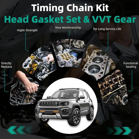 Timing Chain Kit & Head Gasket Set & VVT Gear, 3.5L V6 for Ford F150 Ecoboost 2017-2023, for Ford Expedition 2018-2024, for Lincoln Navigator 2018-2024, HL3Z-6268-A ML3Z-6256-A ML3Z-6C525-A in Saudi Arabia