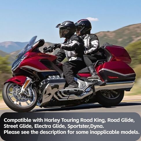 لوحات ركاب دراجة نارية واسعة | الأوتاد الأمامية للأقدام الخلفية في Harley Touring Road King و Road Glide و Street Glide و Electra Glide و Sportster و Dyna و Chrome و Batwing Style in Kuwait