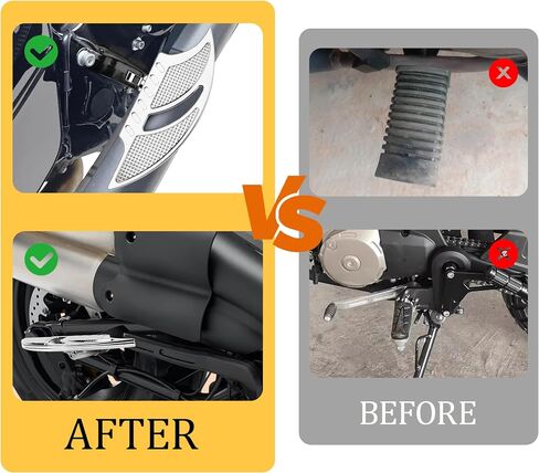 لوحات ركاب دراجة نارية واسعة | الأوتاد الأمامية للأقدام الخلفية في Harley Touring Road King و Road Glide و Street Glide و Electra Glide و Sportster و Dyna و Chrome و Batwing Style in Kuwait