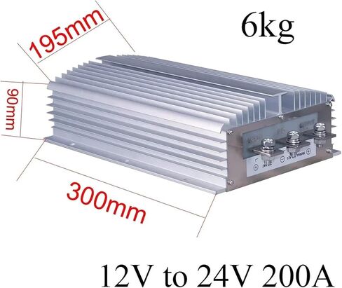 1pc 12v إلى 24v 40a 50a 60a 80a 100a 150a 200a Boost Power Converter منظم الجهد (12 فولت إلى 24 فولت) in Kuwait