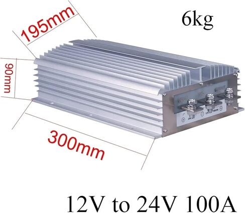 1pc 12v إلى 24v 40a 50a 60a 80a 100a 150a 200a Boost Power Converter منظم الجهد (12 فولت إلى 24 فولت) in Kuwait