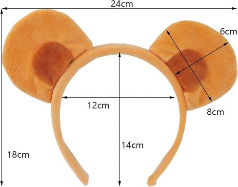 أذنين حيوان لطيف قرون عقال مرنة الشعر طوق رأس أزياء هالوين أزياء عيد الميلاد ملحقات تأثيري in Kuwait