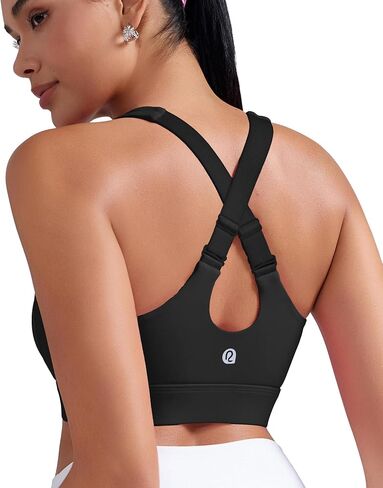 RUNNING GIRL Adjustable Straps High Impact Sports Bra for Women,High Support Workout Sports Bras with Sewn in Pads in Saudi Arabia