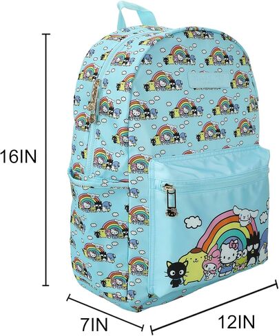 Hello Kitty و Friends شخصيات مفضلة للبالغين 16.5 "حقيبة ظهر نايلون على ظهر النايلون in Kuwait