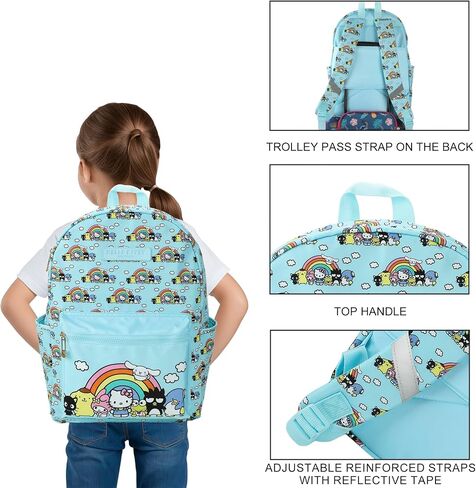 Hello Kitty و Friends شخصيات مفضلة للبالغين 16.5 "حقيبة ظهر نايلون على ظهر النايلون in Kuwait