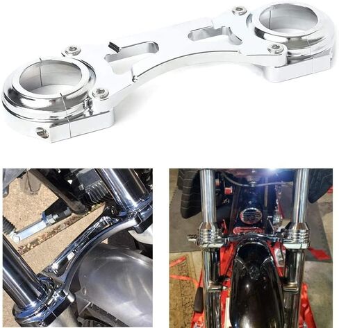 Tofr 49mm Fork Brace for Harley Dyna Street Bob Low Rider FXDL Super Glide 2006-2017 Chrome in Saudi Arabia