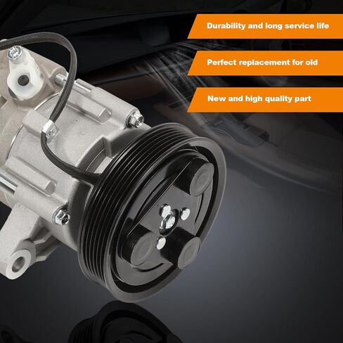 مكيف الهواء A/C ضاغط مع القابض متوافق مع 2007-2008 NITRO 3.7L ، 2006-2008 LIBERTY 3.7L ، Sport Utility ، استبدل# 55111-400AA ، 55111-400AB ، 55111-400AC in Saudi Arabia