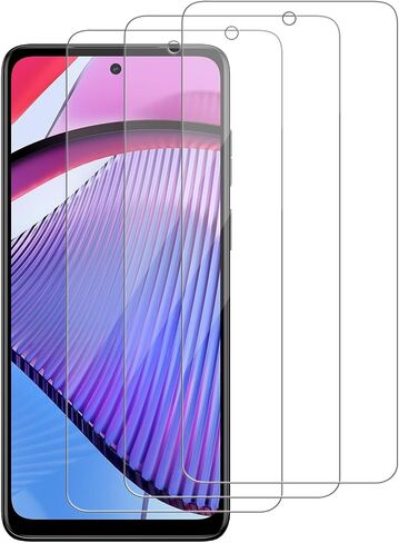 3 Pack for Motorola Moto G 5G (2024) / XT2417 Tempered Glass Screen Protector, Scratch-Proof, Bubble-Free,HD Transparent, 9H Hardness,Bubble Free,Case Friendly in Saudi Arabia