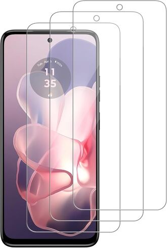 3 Pack for Motorola Moto G 5G (2024) / XT2417 Tempered Glass Screen Protector, Scratch-Proof, Bubble-Free,HD Transparent, 9H Hardness,Bubble Free,Case Friendly in Saudi Arabia