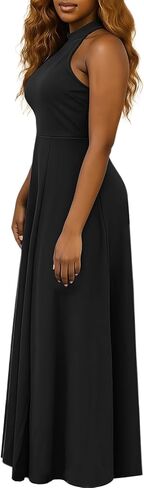 فستان رسمي للنساء الأنيقة الرسن العنق in Kuwait