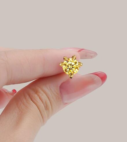 أقراط مسمار مويسانيت ، أقراط Dragon Claws ، D Round Round Cut VVS1 Diamond 925 Sterling Silver Plated ، هدية فاخرة in Kuwait