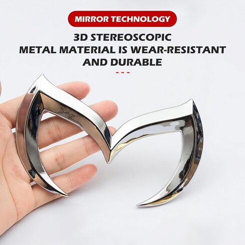 Rear Trunk Evil M Emblem Logo Decor Badge Decal Compatible with Full Range of Mazzda 3 6 CX MX Miata, etc (Black) in Kuwait