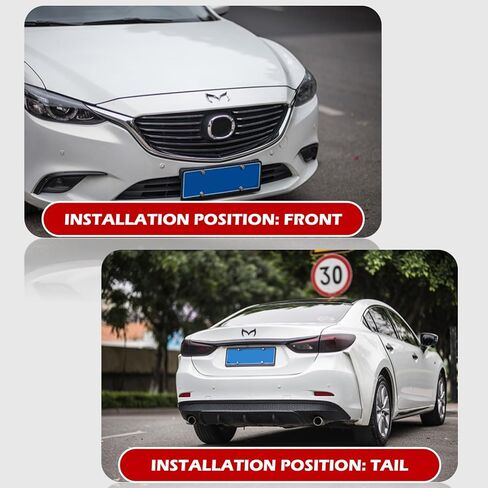 Rear Trunk Evil M Emblem Logo Decor Badge Decal Compatible with Full Range of Mazzda 3 6 CX MX Miata, etc (Black) in Kuwait