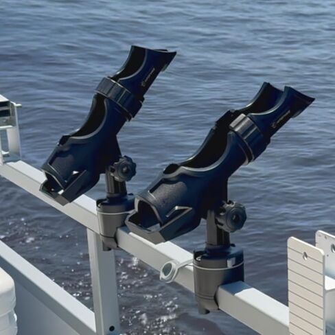 HITORHIKE Fishing Rod Holder Universal Fit Kit Allows for 360-degree Adjustment Kayak Fishing Boat Powerlock Rod Holder in Kuwait