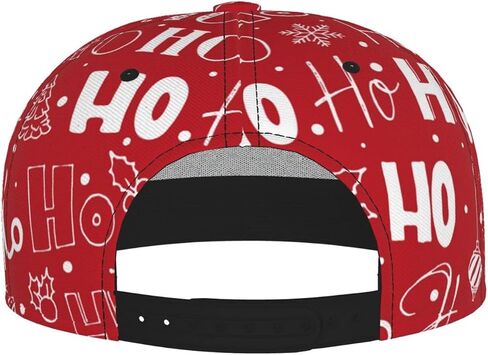 Baseball Cap Christmas Flat Brim Snapback Hat Men Women Hip Hop Cap Adjustable Trucker Hat for Adult Unisex in Kuwait