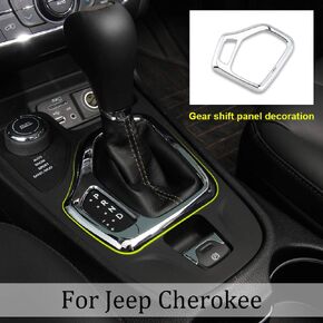 JeCar Red Gear Shift Panel Trim Cover Interior Accessories for Jeep Cherokee 2014-2018 in Saudi Arabia