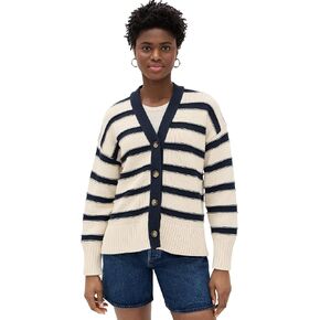 Madewell Women's Oversized Cotton Cardigan in Stripe in Kuwait