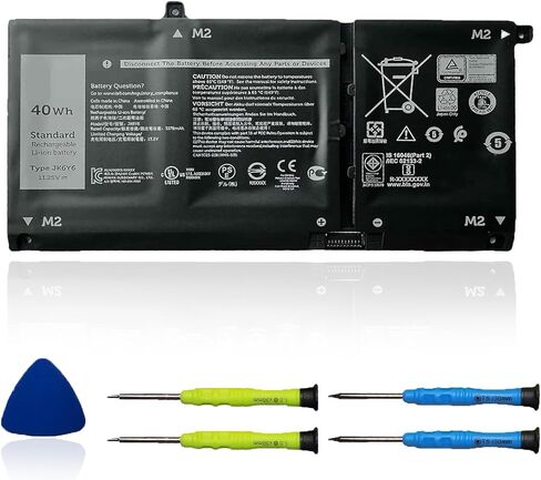 42W YRDD6 1VX1H Battery for Dell Inspiron 5482 5485 7586 3583 5491 5591 5481 3310 2-in-1 5593 5584 3493 3593 3793 5480 3582 5581 5590 3584 5493 5585 5594 5598 3501 P93G001 VM732 Vostro 3491 5490 in Saudi Arabia