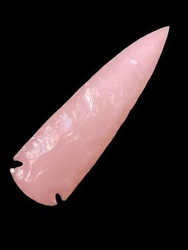 Luck Agate Rose Quartz Obsidian Arrowhead و Natural Crystal and Healing Flint Rock Arrow Head 4 بوصة in Saudi Arabia