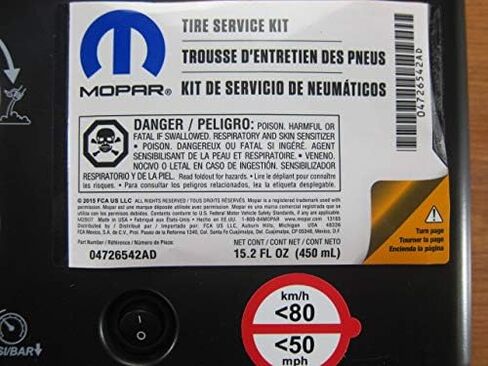 طقم خدمة إطارات MOPAR لختم مؤقت لإطار واحد وتنفيس OEM جديد in Saudi Arabia