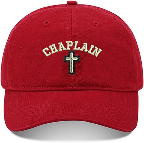 Christain Chaplain Cross Washed Cotton Embroidery Baseball Cap Embroidered Cap in Saudi Arabia