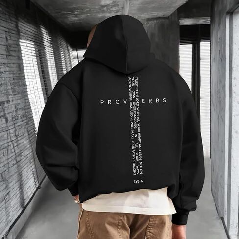 Christian Hoodies for Men Inspirational Religious Faith Cross Sweatshirts Vintage Bible Verse Graphic Hoodie Pullover in Saudi Arabia