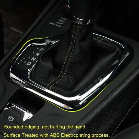 JeCar Red Gear Shift Panel Trim Cover Interior Accessories for Jeep Cherokee 2014-2018 in Saudi Arabia