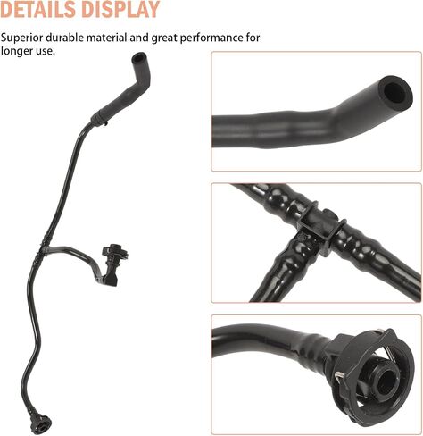 8W0121081AN Coolant Radiator Overflow Hose Line Cooling Breathe Tube Compatible with 2016-2023 A4 A5 Quattro Allroad 2.0T L4 in Saudi Arabia