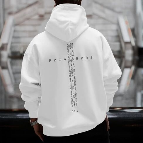 Christian Hoodies for Men Inspirational Religious Faith Cross Sweatshirts Vintage Bible Verse Graphic Hoodie Pullover in Saudi Arabia
