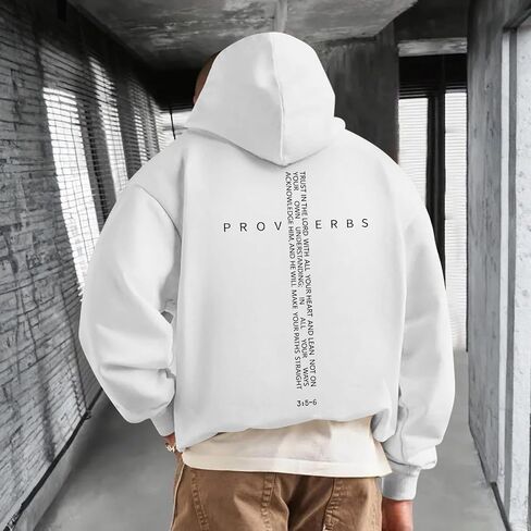Christian Hoodies for Men Inspirational Religious Faith Cross Sweatshirts Vintage Bible Verse Graphic Hoodie Pullover in Saudi Arabia