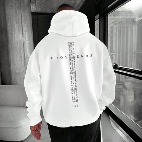 Christian Hoodies for Men Inspirational Religious Faith Cross Sweatshirts Vintage Bible Verse Graphic Hoodie Pullover in Saudi Arabia