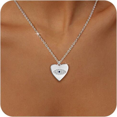 قلادة من الذهب البريسو مكتنزة للنساء 14 كيلو بايت/الفضة مطلية سلسلة تبديل قلادة قلادة قلادة قلادة قلادة قلادة شريرة العيون القلادة للنساء in Kuwait