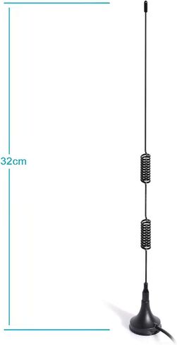 Bingfu 20-1300MHz Police Scanner Antenna Radio Scanner Magnetic Base Antenna HF VHF UHF Ham Radio BNC Male Antenna (2-Pack) Compatible with Uniden Bearcat Whistler Radio Shack Police Radio Scanner in Saudi Arabia