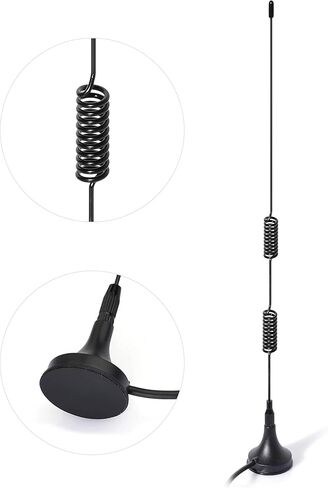 Bingfu 20-1300MHz Police Scanner Antenna Radio Scanner Magnetic Base Antenna HF VHF UHF Ham Radio BNC Male Antenna (2-Pack) Compatible with Uniden Bearcat Whistler Radio Shack Police Radio Scanner in Saudi Arabia