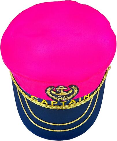 Navy Captain Hat for Cruise & Halloween, Adjustable Sailor Hat for Men Women, Nautical Costume for Party & Cosplay in Saudi Arabia
