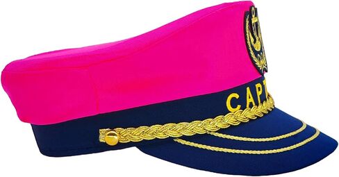 Navy Captain Hat for Cruise & Halloween, Adjustable Sailor Hat for Men Women, Nautical Costume for Party & Cosplay in Saudi Arabia