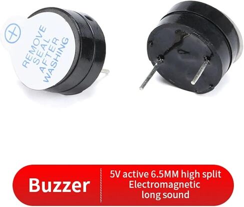 10pcs 3V 3.3V 5V 12V 24V طنانة نشطة مغناطيسية طويلة نغمة صافرة مستمرة 12 مم 9.5 ملم صاخب بيزو نشط/سلبي (12095-3V-Active) in Kuwait