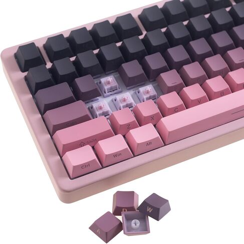 GK GAMAKAY أغطية مفاتيح يابانية بيضاء 129 مفتاحًا PBT Dye-Sub باللون الأبيض مجموعة أغطية مفاتيح بسيطة مناسبة للوحة مفاتيح الألعاب الميكانيكية LK67 TK75 MK61/87/98/104/108 (أبيض ياباني) in Kuwait