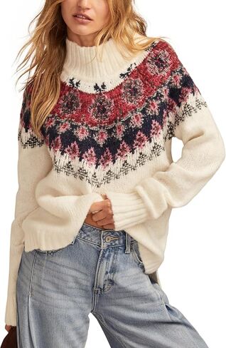 Lucky Brand Women's Fairisle Turtleneck in Saudi Arabia
