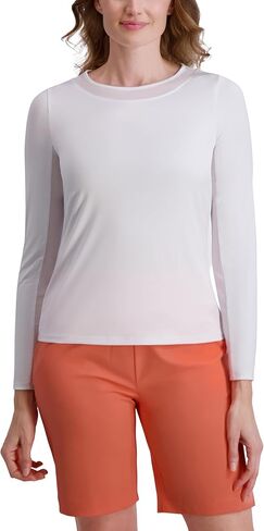 Stella Parker Women's Active Performance Long Sleeve Tennis Top in Kuwait