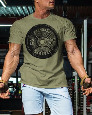 D R DETROIT REBELS Squat Bench Deadlift Repeat Gym Workout Shirts for Men Weight Plate Gym T-Shirt in Saudi Arabia