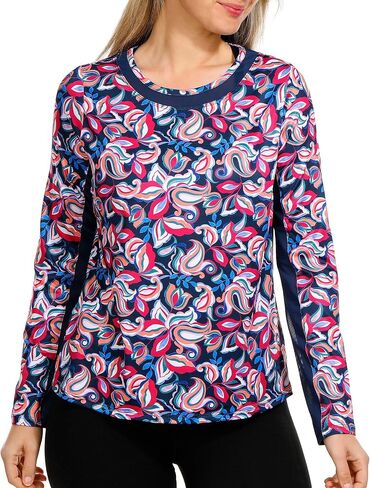 Stella Parker Women's Active Performance Long Sleeve Tennis Top in Kuwait