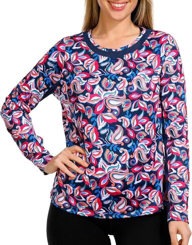 Stella Parker Women's Active Performance Long Sleeve Tennis Top in Kuwait