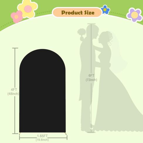 دنة غطاء قوس الزفاف الكاكي غطاء قوس 7.2ft تان البني قوس حامل يغطي جولة أعلى كيارا خلفية غطاء مزدوج الجوانب قوس لوحات خلفية لاستحمام الطفل الجنس تكشف حفل الحزب in Kuwait