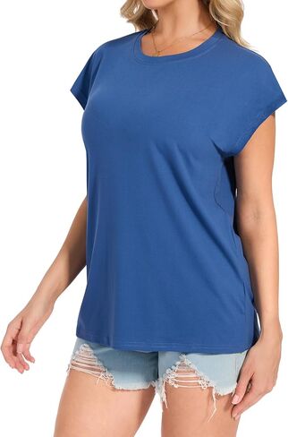 1/4 Pack Women Cap Sleeve Tops Tops Tops Tops Tops Tops Tops Tops Tops Disual Dasy Fashion T Shirts Spring Trendy 2025 in Kuwait